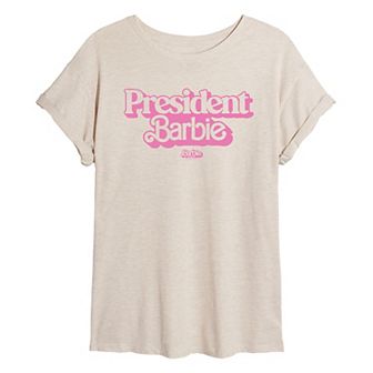 Juniors' Barbie The Movie President Barbie Graphic Tee