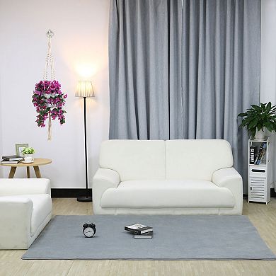 Macrame Knotted Flower Plant Hanger Handmade Braided Rope 39.4 Inch Length 2 Pcs