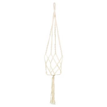 Macrame Plant Hanger Holder Garden Wall-mounted Rope Hanging 39.4 Inch Length