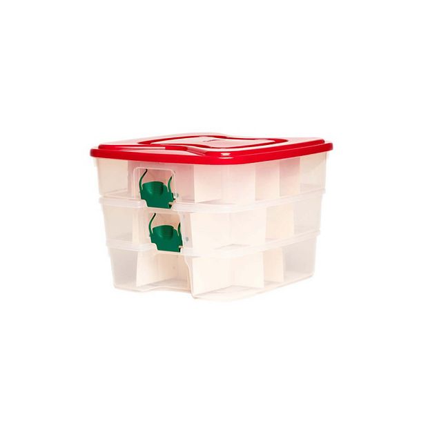 Homz 3-in-1 Clear Holiday Dividers Organizer
