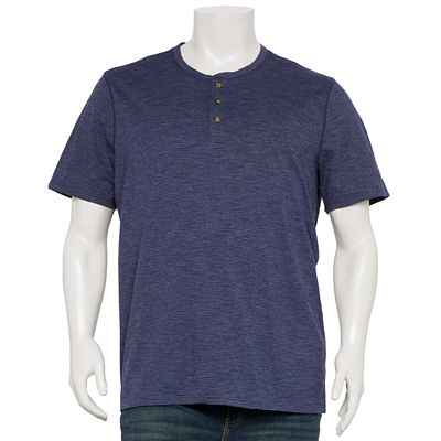 Big and tall fashion henley short sleeve