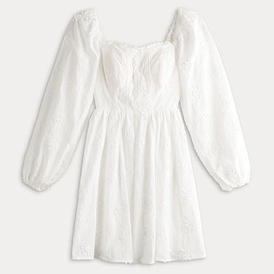 Juniors' SO Corset Eyelet Dress