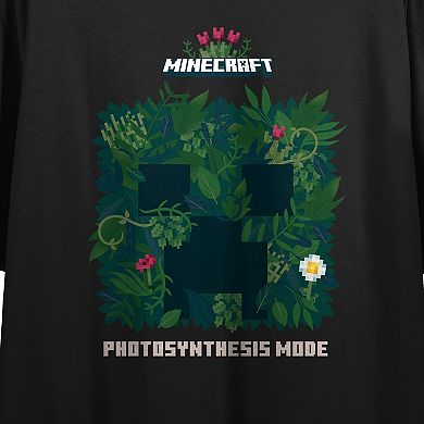 Juniors' Minecraft Photosynthesis Mode Crop Graphic Tee