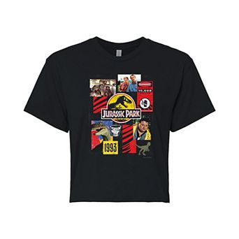 Juniors' Jurassic Park 30th Anniversary Cropped Tee