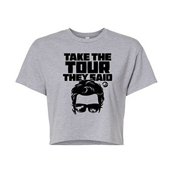 Juniors' Jurassic Park Take The Tour Cropped Tee