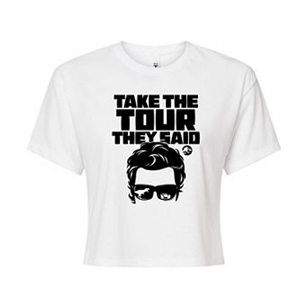 Juniors' Jurassic Park Take The Tour Cropped Tee