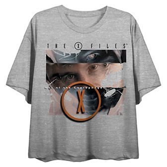 Juniors' The X-Files War Of Coprophages Cropped Graphic Tee
