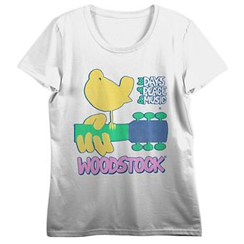 Juniors' Woodstock Logo Graphic Tee