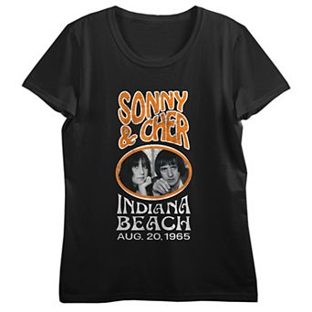 Juniors' Sonny & Cher Indiana Beach Graphic Tee