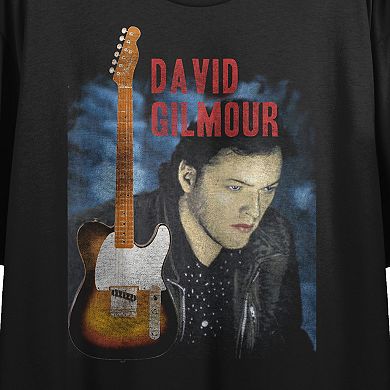 Juniors' David Gilmour Guitar Cropped Graphic Tee