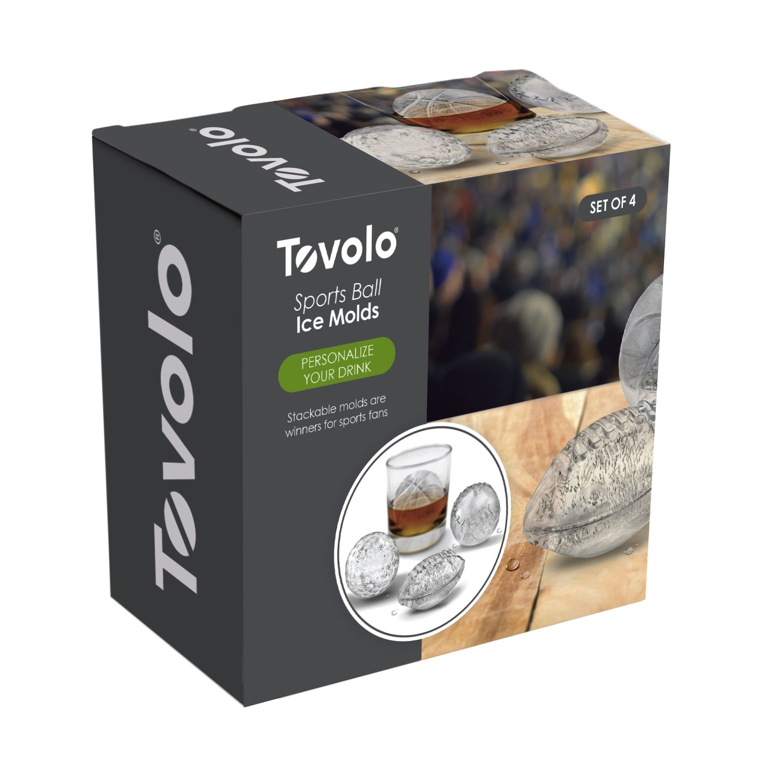 Tovolo Dots & Stripes Ornament Ice Molds - Set of 2