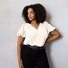 Plus Size White Blouses