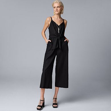 Women's Simply Vera Vera Wang Tie Front Jumpsuit