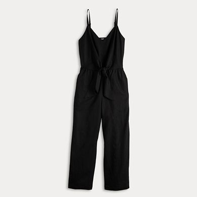 Women's Simply Vera Vera Wang Tie Front Jumpsuit
