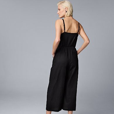Women's Simply Vera Vera Wang Tie Front Jumpsuit