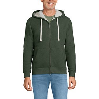 Men's Lands' End Sherpa Lined Full Zip Hoodie