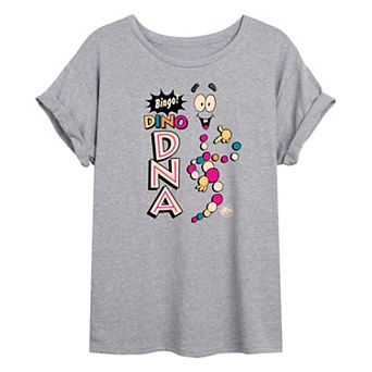 Juniors' Jurassic Park Bingo Dino DNA Oversized Tee
