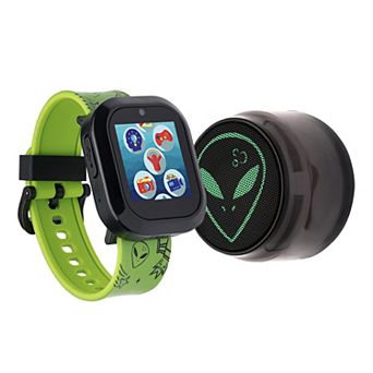 Playzoom V3 Green Alien UFO Smartwatch and Bluetooth Speaker Set