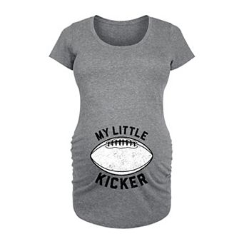 Maternity My Little Kicker Football Graphic Tee