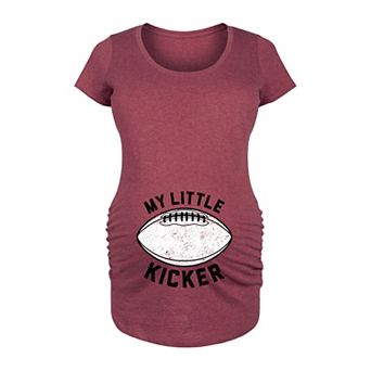 Maternity My Little Kicker Football Graphic Tee