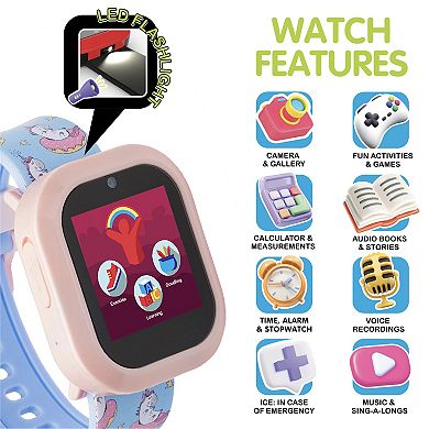 Playzoom V3 Pink Unicorn Smartwatch and Bluetooth Headphones Set