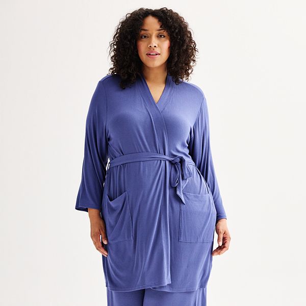 Plus Size Sonoma Goods For Life® Easy Tie Waist Robe
