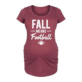 Maternity Fall Means Football Graphic Tee