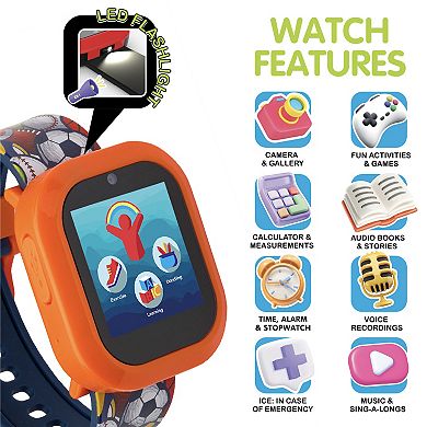 Playzoom V3 Orange Basketball Smartwatch and Bluetooth Headphones Set