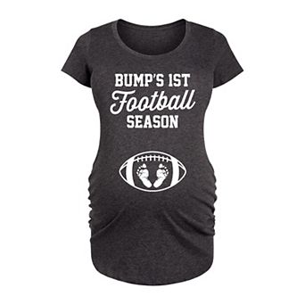 Maternity Bumps First Football Season Graphic Tee