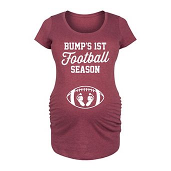 Maternity Bumps First Football Season Graphic Tee