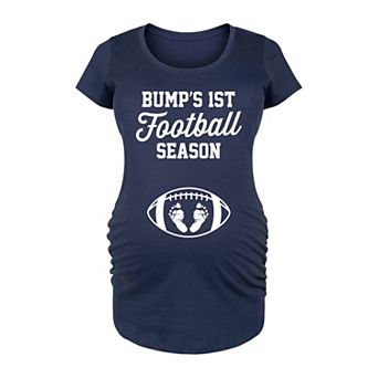 Maternity Bumps First Football Season Graphic Tee