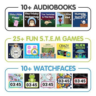 Playzoom V3 Black Green Dinosaur Smartwatch and Bluetooth Headphones Set