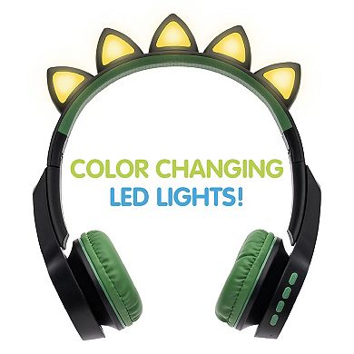 Playzoom V3 Black Green Dinosaur Smartwatch and Bluetooth Headphones Set