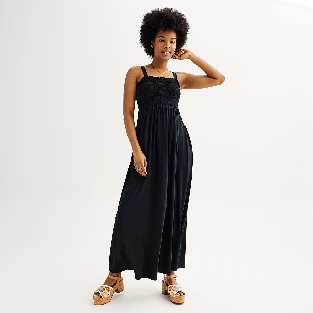 The Royal Sapphire Smocked Maxi Dress main image 0