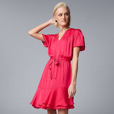 Petite Simply Vera Vera Wang Ruffle Dress