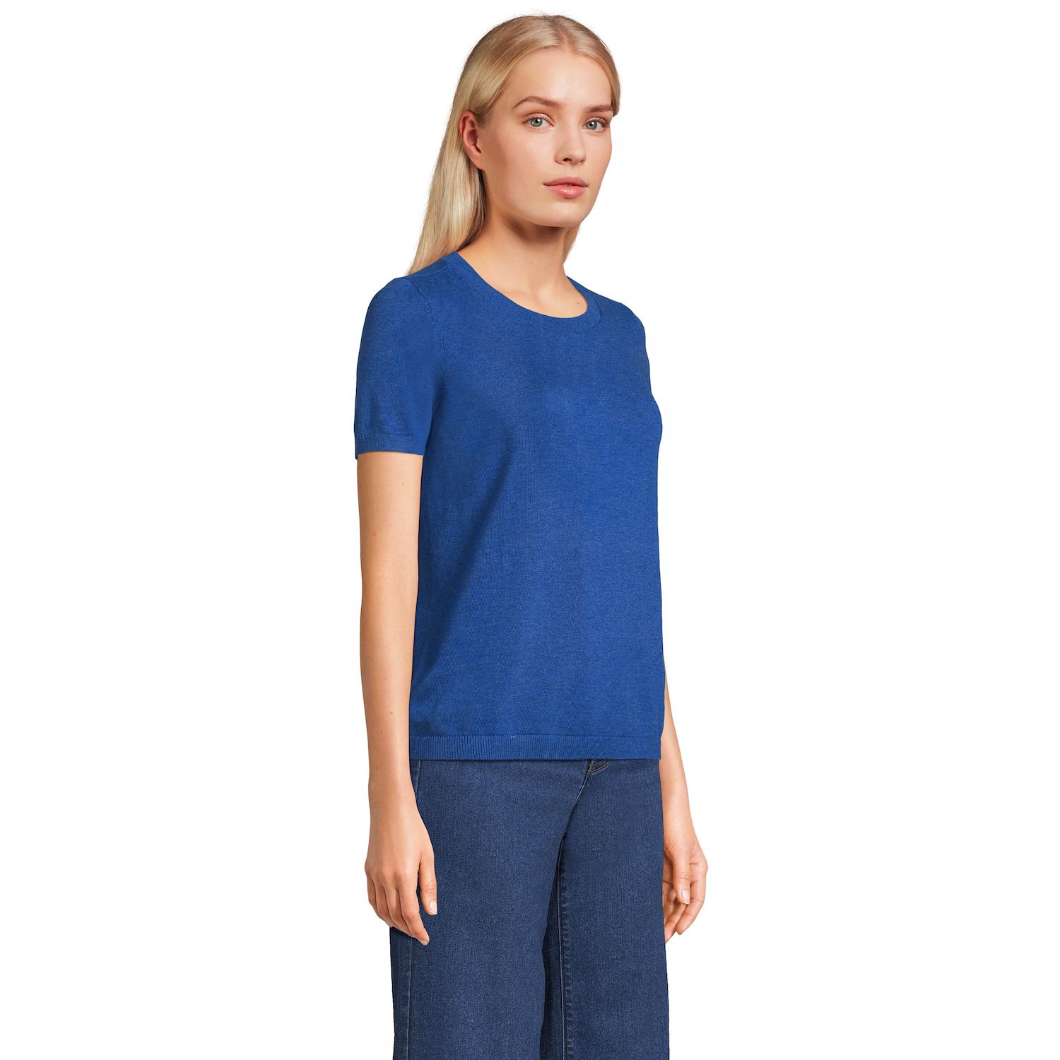 Women's Lands' End Crewneck Short-Sleeve Tee