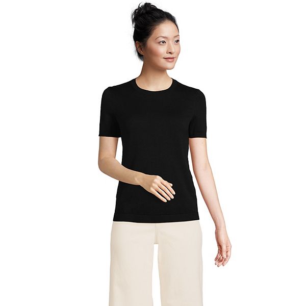 Women's Lands' End Crewneck ShortSleeve Tee