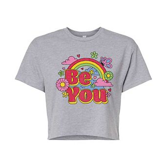Juniors' Be You Cropped Tee