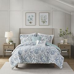 5pc Twin/Twin Extra Long Levi Printed Seersucker Comforter with Throw  Pillows Bedding Set Taupe - Madison Park