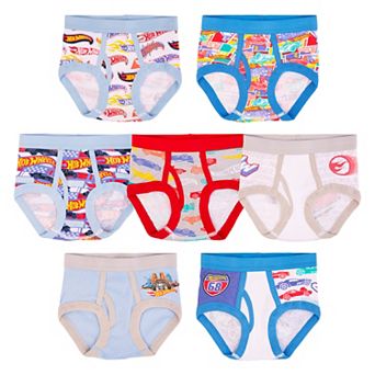 Toddler Boy Hot Wheels Underwear 7 pk Briefs