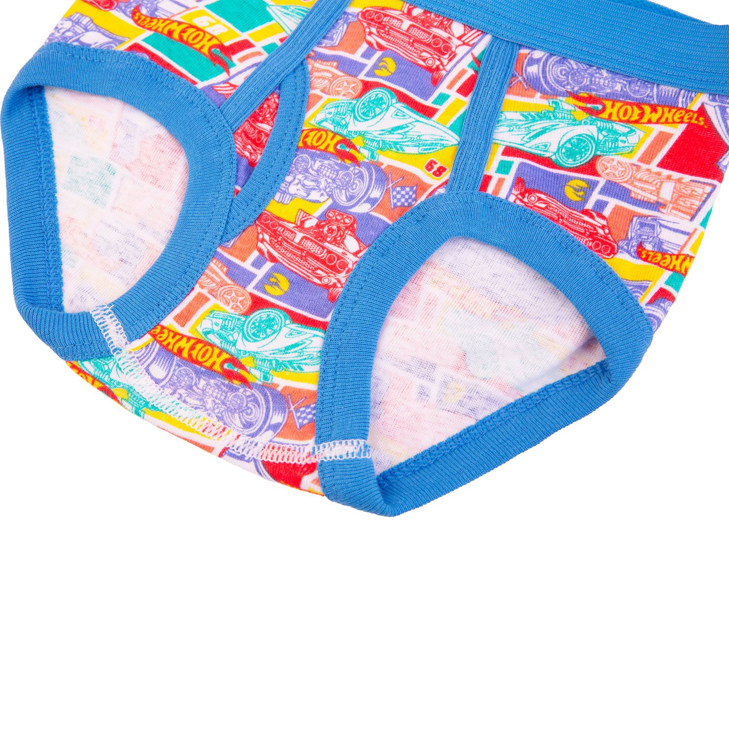 Lot De 6 Culottes (slips) Pour Petit Garçon 2T-3T - Motif Hot Wheels - 100% Coton, Neuf En Boîte