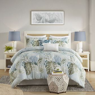 Harbor House Kiawah Island 6 pc Oversized Cotton Comforter Set with Throw Pillows