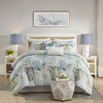 Harbor House Kiawah Island 6 pc Oversized Cotton Comforter Set with Throw Pillows