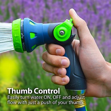 Ray Padula Thumb Control Garden Hose Nozzle with Quick Connect Set