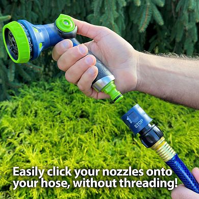 Ray Padula Thumb Control Garden Hose Nozzle with Quick Connect Set