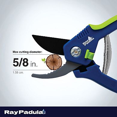 Ray Padula 2-Piece Comfi-Grip Bypass Pruner & Garden Precision Snip Set