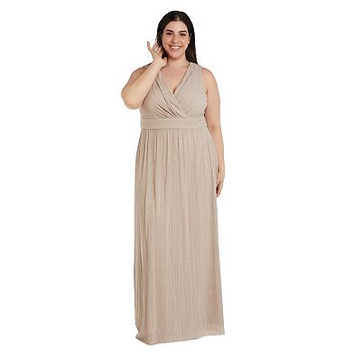 Plus Size R&M Richards 2-Piece Flyaway Jacket and Surplice Dress Set