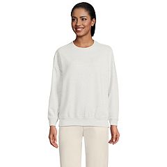 Lands' End Womens Serious Sweats Fleece Lined Reversible Sweatshirt Tunic  Gray Heather/white Plus 1x at  Women's Clothing store