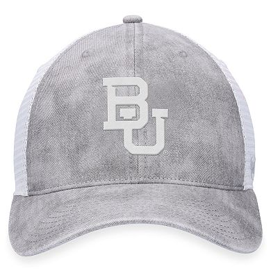 Men's Top of the World Gray/White Baylor Bears Slate Trucker Adjustable Hat