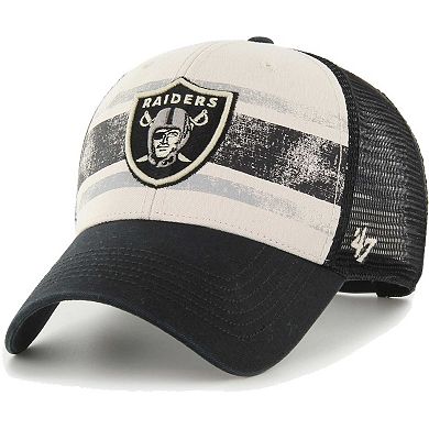 Men's '47 Cream Las Vegas Raiders Breakout MVP Trucker Adjustable Hat